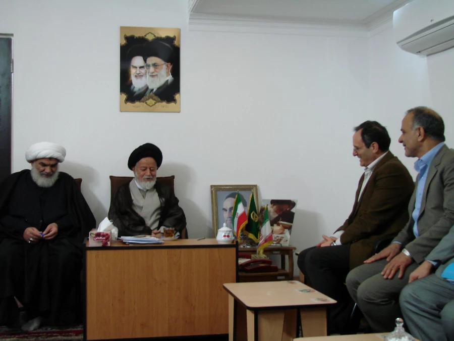 دیدار دکتر مهر محمدی رییس دانشگاه فرهنگیان با امام جمعه محترم  سمنان 4