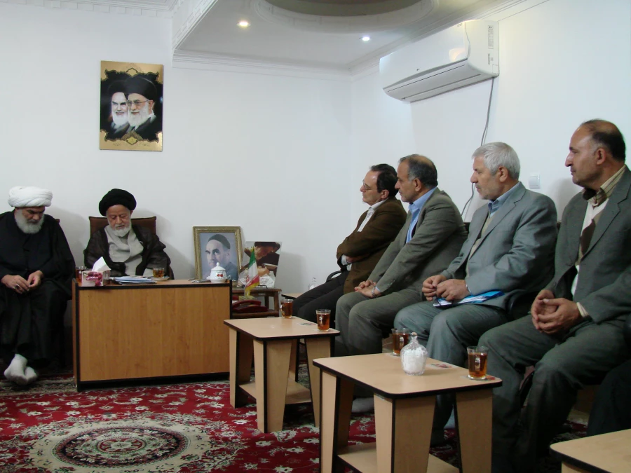 دیدار دکتر مهر محمدی رییس دانشگاه فرهنگیان با امام جمعه محترم  سمنان 5