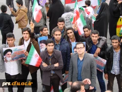 حضور کارکنان و دانشجو معلمان پردیس شهید رجایی در راهمپیمایی 22 بهمن 4