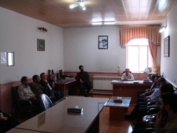 جلسه معارفه مسئول حراست پردیس شهید رجائی 3