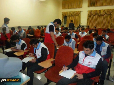 برگزاری آزمون دوره های 40 ساعته و 35 ساعته هلال احمر