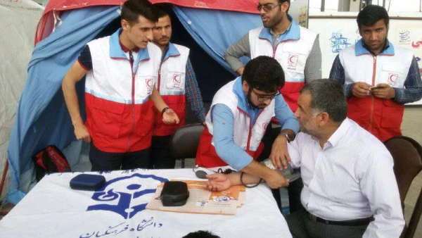 ایستگاه سلامت به مناسبت هفته هلال احمر 2