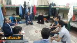 بازدید مدیریت استانی و مسئولان پردیس شهید رجایی از خوابگاه ها به مناسبت هفته خوابگاه ها 2