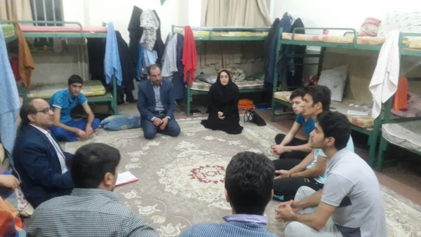 بازدید مدیریت استانی و مسئولان پردیس شهید رجایی از خوابگاه ها به مناسبت هفته خوابگاه ها 2