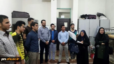 بازدید مدیریت استانی و مسئولان پردیس شهید رجایی از خوابگاه ها به مناسبت هفته خوابگاه ها