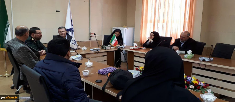 جلسه مشترک مدیریت استانی دانشگاه فرهنگیان سمنان با مدیر کل حفظ و نشر آثار دفاع مقدس استان 3