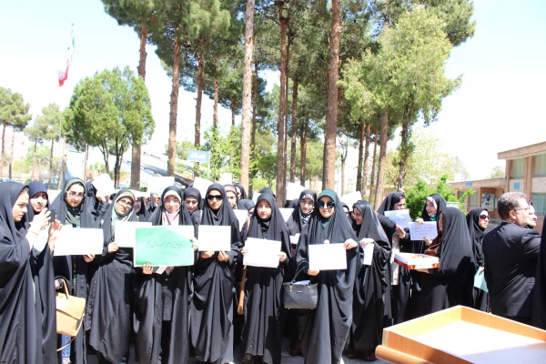 تجمع اعنراض آمیز مجموعه دانشگاه فرهنگیان استان سمنان به اقدام خصمانه آمریکا 2