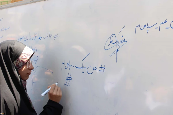 تجمع اعنراض آمیز مجموعه دانشگاه فرهنگیان استان سمنان به اقدام خصمانه آمریکا 4